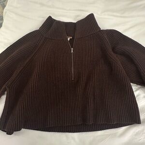 Free people quarter zip Women's Sweater
